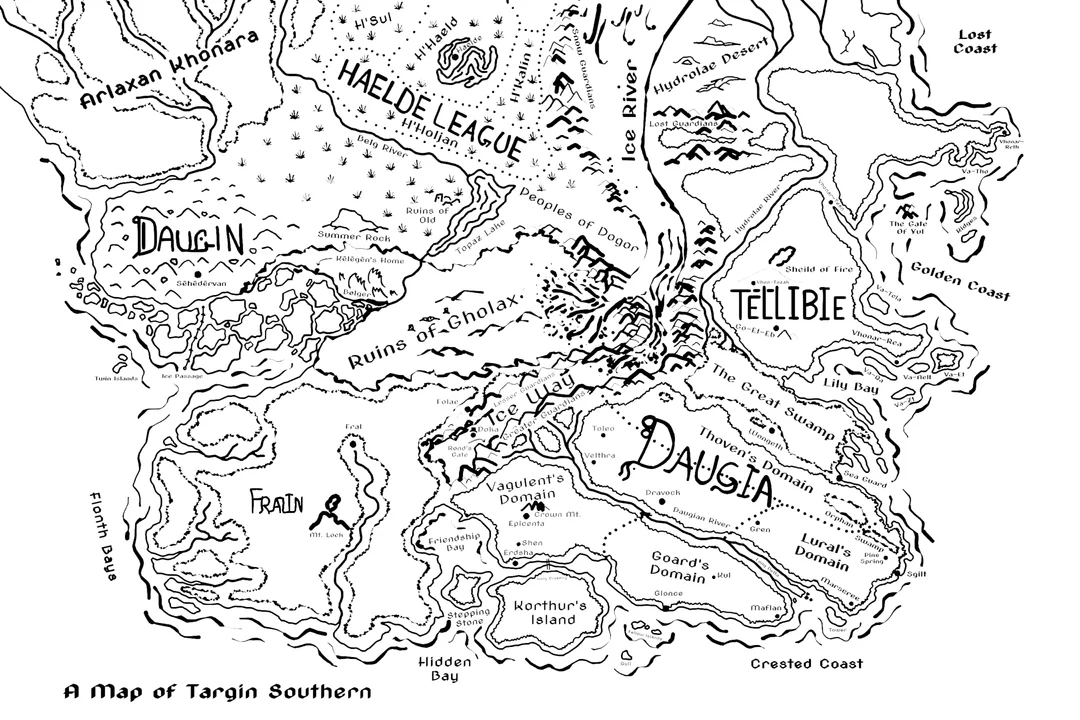 A Map of Targin Southern